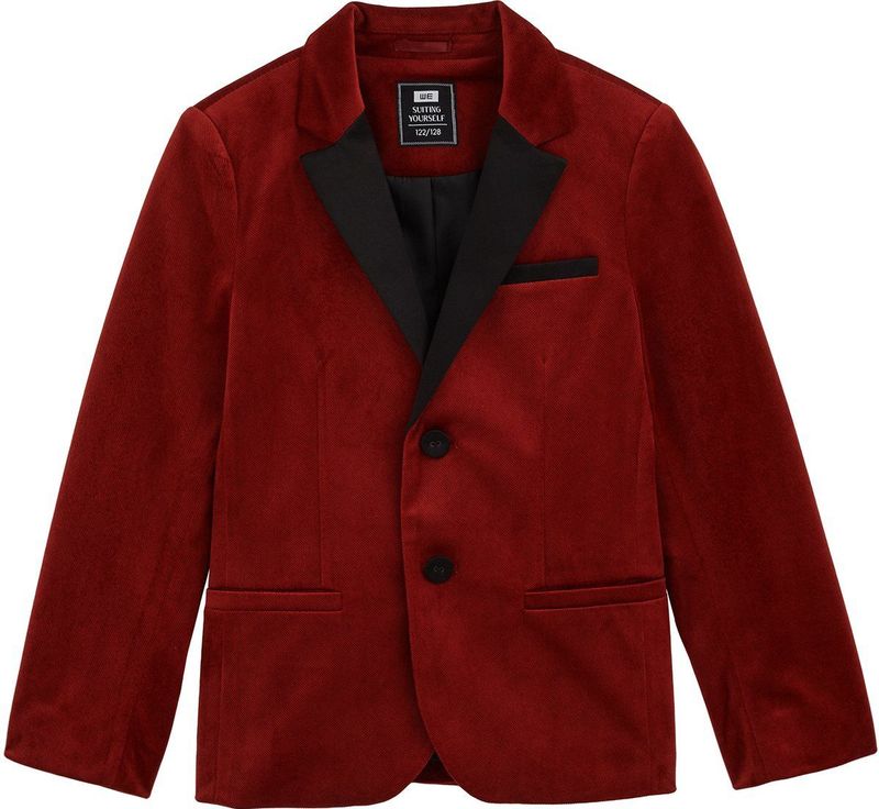 WE Fashion - Velvet Blazer - Jongens - Regular Fit