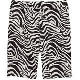 WE Fashion - Korte Broek - Zwart met Wit