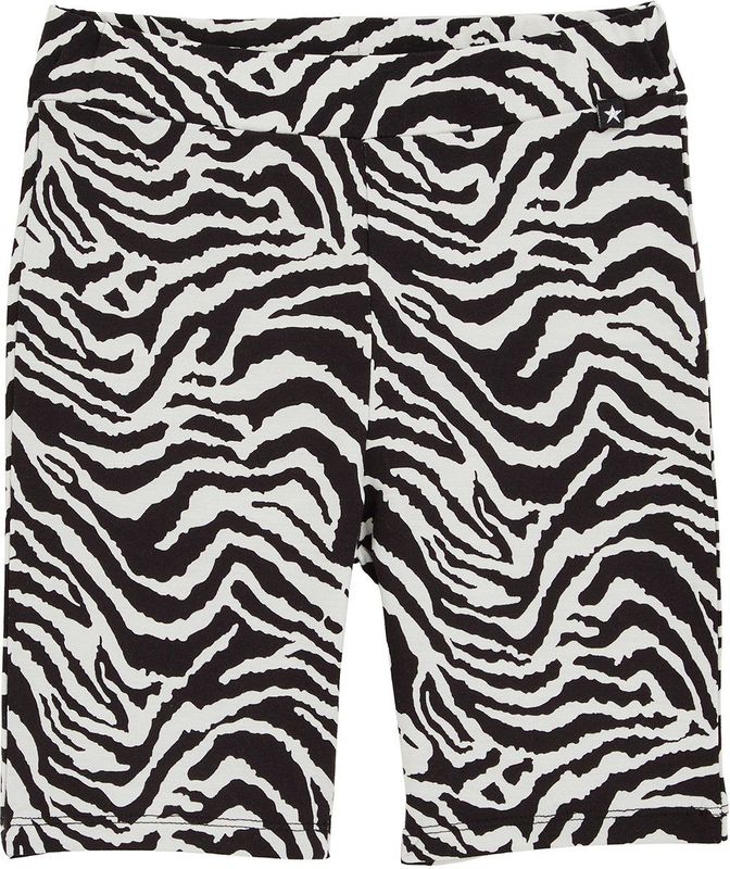 WE Fashion - Korte Broek - Zwart met Wit