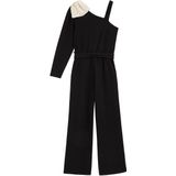 WE Fashion - Jumpsuit - Zwart - Regular Fit