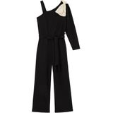 WE Fashion - Jumpsuit - Zwart - Regular Fit