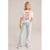 WE Fashion - Oversized T-shirt - Meisjes - Met Embroidery