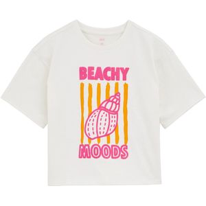 WE Fashion - Oversized T-shirt - Meisjes - Met Embroidery