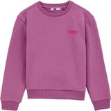 WE Fashion sweater met backprint paars