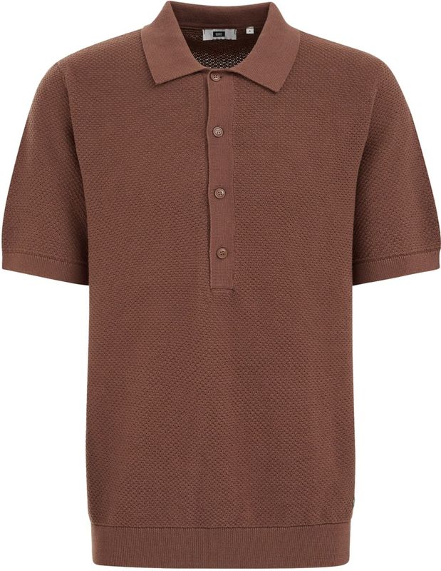 WE Fashion - Regular Fit - Fijngebreide Polo