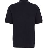 WE Fashion - Regular Fit - Polo - Donkerblauw - Fijngebreid - Biologisch Katoen