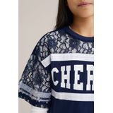 WE Fashion - T-shirt - Meisjes - Met Kant