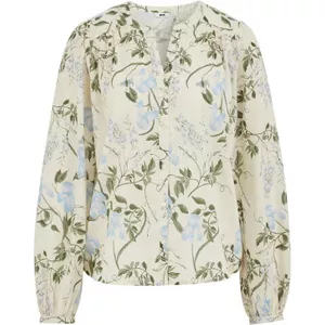 Jasje, bloemen, V-hals, 3/4-mouw, donkermarine | Happy Size Jasje, bloemen, V-hals, 3/4-mouw, donkermarine | Happy Size