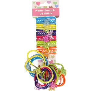 Haaraccessoires - Haarelastieken - Multi - Rubber - 36 Stuks