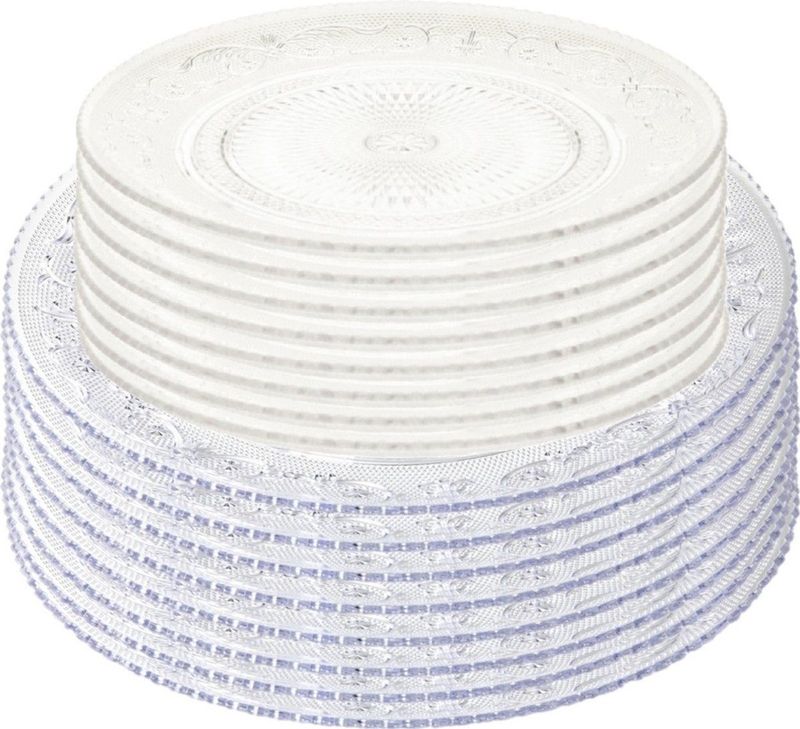 Borden - Wit - Porselein - Set van 6