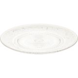 Plasticforte - Onbreekbare Gebak/ Taart Bordjes - Transparant - Kunststof - Set van 24