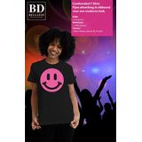 Bellatio Decorations - Verkleed T-shirt - Blauw - Smile Emoticon