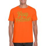 Bellatio Decorations Verkleed T-shirt voor heren - hup holland - oranje - EK WK voetbal supporter