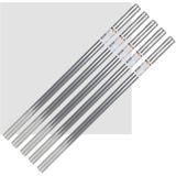Inpakpapier/cadeaupapier - 5x - transparant folie rollen -  500 x 70 cm - bloemen plastic