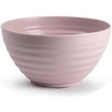 Plasticforte Camping Servies set 24 delig - kunststof - roze - 8x borden/8x drinkbekers/8x kommetjes - onbreekbaar