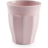 Plasticforte Camping Servies set 24 delig - kunststof - roze - 8x borden/8x drinkbekers/8x kommetjes - onbreekbaar