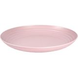 Plasticforte Camping Servies set 24 delig - kunststof - roze - 8x borden/8x drinkbekers/8x kommetjes - onbreekbaar