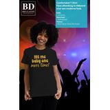 Bellatio Decorations Verkleed T-shirt voor dames - Hit me baby - zwart - foute party - feestkleding