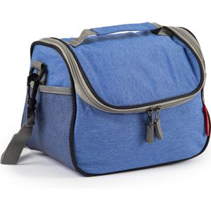 Koeltas/lunchtas Callela - blauw - 6.5 liter - 17 x 26 x 20 cm - koelbox tas - picknick/strand - lun