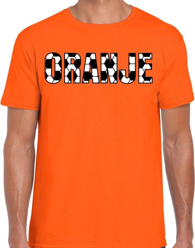 Bellatio Decorations - T-shirt - Oranje - 100% Katoen