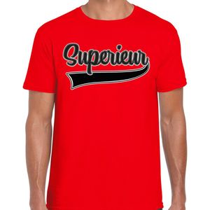 Bellatio Decorations Foute party t-shirt heren - Superieur - rood - carnaval