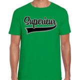 Bellatio Decorations Foute party t-shirt heren - Superieur - groen - carnaval