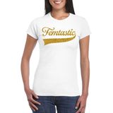 Bellatio Decorations - Femtastic - T-shirt - Zwart - Glitter