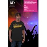 Bellatio Decorations - Foute Party T-shirt - Zwart - Glitter - 100% Katoen