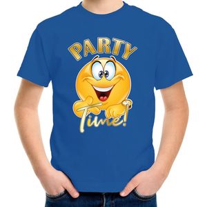 Bellatio Decorations - Verkleed Shirt - Blauw - Katoen - Party Time