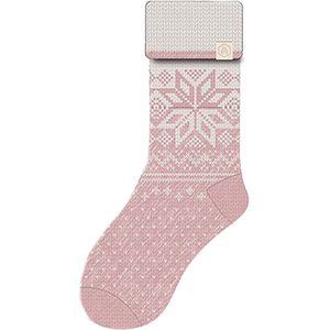 Apollo - Huissokken - Lichtroze - Van Wol - Anti-slip