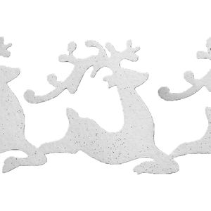 Feeric Christmas sneeuwrand winter thema - wit - 100 x 25 cm - polyester