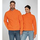 Fleece vest met rits Norway - oranje - voor volwassenen/heren - winter trui