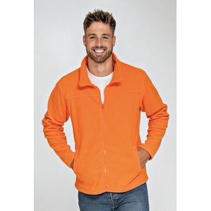 Fleece vest met rits Norway - oranje - voor volwassenen/heren - winter trui