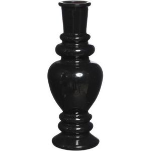 Sawoake Zwarte keramische vazen set van 3 kleine bloemenvazen voor decoratie, moderne rustieke boerderij huisdecoratie, decoratieve vazen voor pampasgras-idee plank (zwart