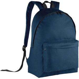Kimood Schooltas/rugzak voor tieners - 27 L - basisschool - lunchtas - donkerblauw - 30 x 19 x 42 cm