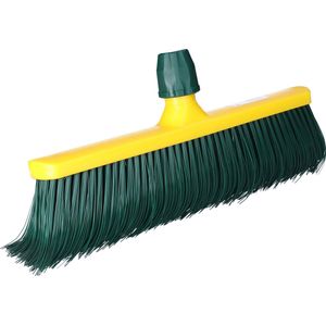 Kunstgras bezem - bezemkop - klauw bezem - groen - 40 cm - kunststof - voegenbezem