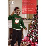 Bellatio - Foute Kersttrui - Groen - Kerstman