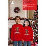 Bellatio Decorations - Kersttrui - Rood - Katoen/Polyester - Free Hugs