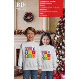 Bellatio - Kersttrui - Grijs - Pop Art - Voor Jongens en Meisjes