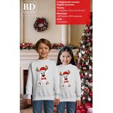 Bellatio Decorations - Kersttrui - Grijs - Merry Christmas - IJsbeer