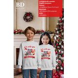 Bellatio Decorations - Kersttrui - Grijs - 80% Katoen/20% Polyester