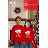 Bellatio Decorations - Kersttrui - Rood - 80% Katoen/20% Polyester