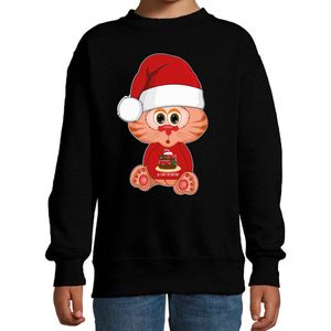 Bellatio Decorations - Kersttrui - Zwart - Katoen/Polyester