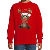 Bellatio - Merry Christmas - Kersttrui - Rood - 80% Rendieroen/20% Polyester
