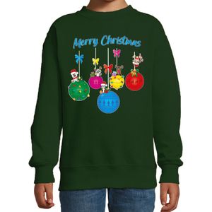 Bellatio Decorations Kersttrui voor jongen/meisje - rendiertjes