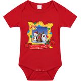 Bellatio Decorations - Rompertje - Rood - Diertjes - Merry Christmas