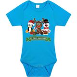 Bellatio Decorations - Rompertje - Blauw - Katoen - My First Christmas