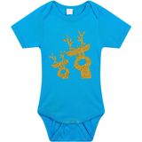 Bellatio - Rompertje - Blauw - Glitter Goud - Rendier