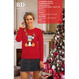 Bellatio Decorations - Foute Kersttrui - Rood - 80% Katoen/20% Polyester