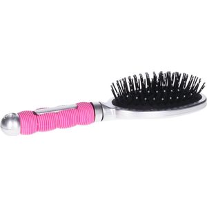 Hairmaster - Haarborstel - Zilver/Roze - Kunststof